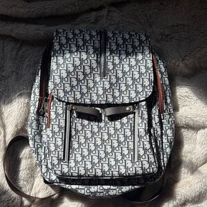 Monogram Print Fashion Backpack